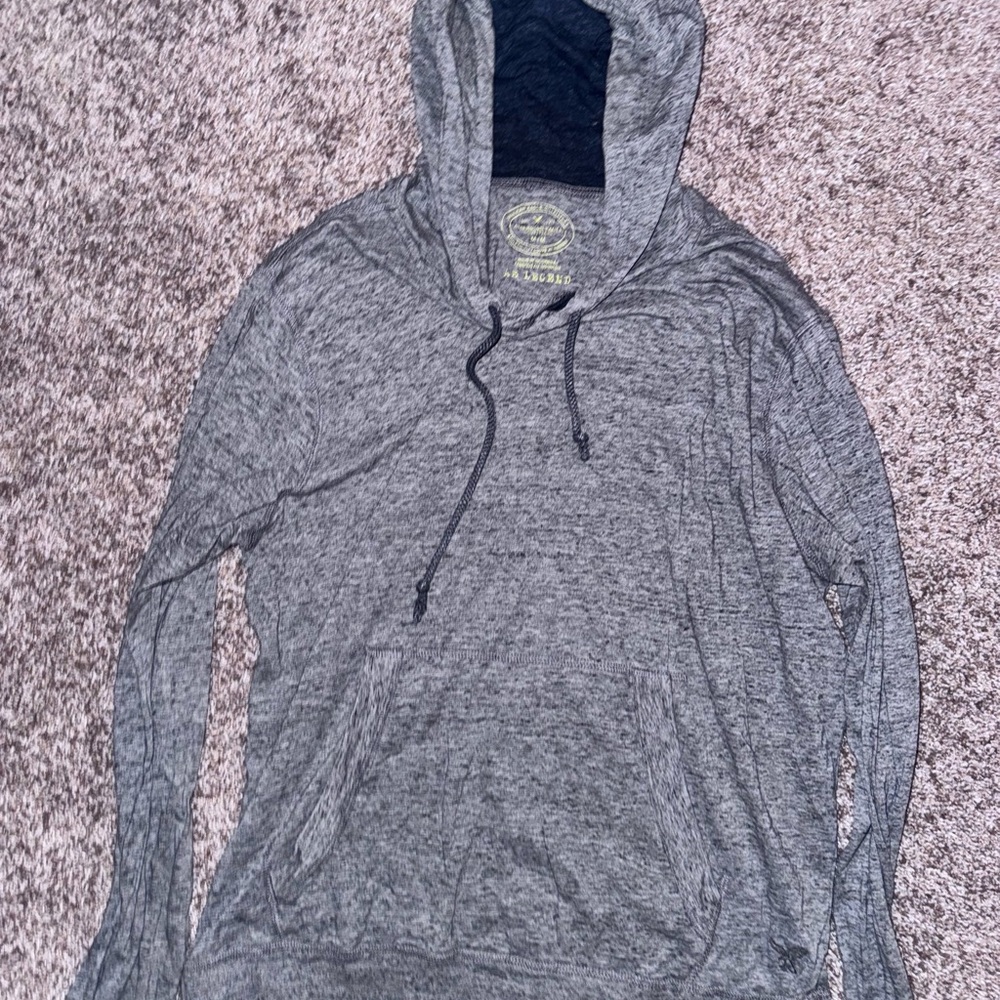 American Eagle Outfitters Gray Hooded Jacket